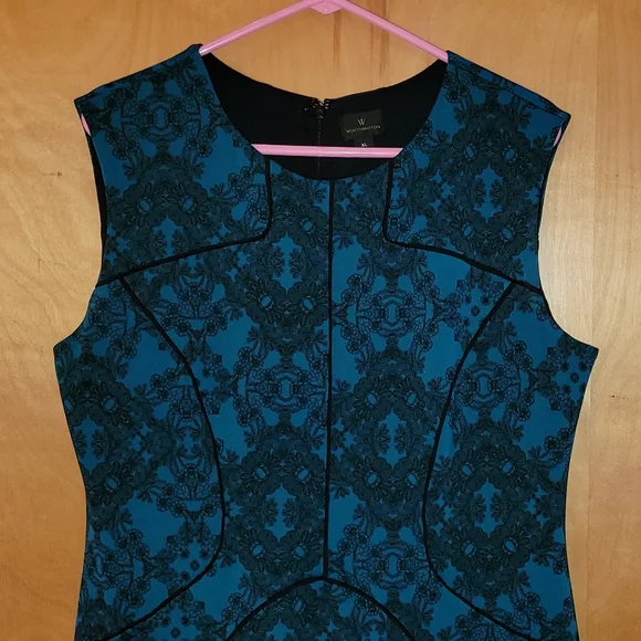 Black & Blue Pattern Dress - Picture 2 of 2